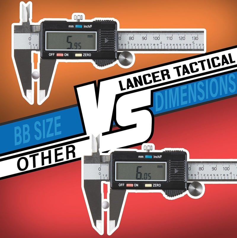 Lancer Tactical 0.20g-0.30g Streamline Competition Grade Tracer Airsoft BBS (Color: Green) X3 - Image 3